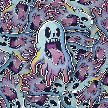 Ghosted & Loaded - Mischievous Blobs - Die Cut Sticker